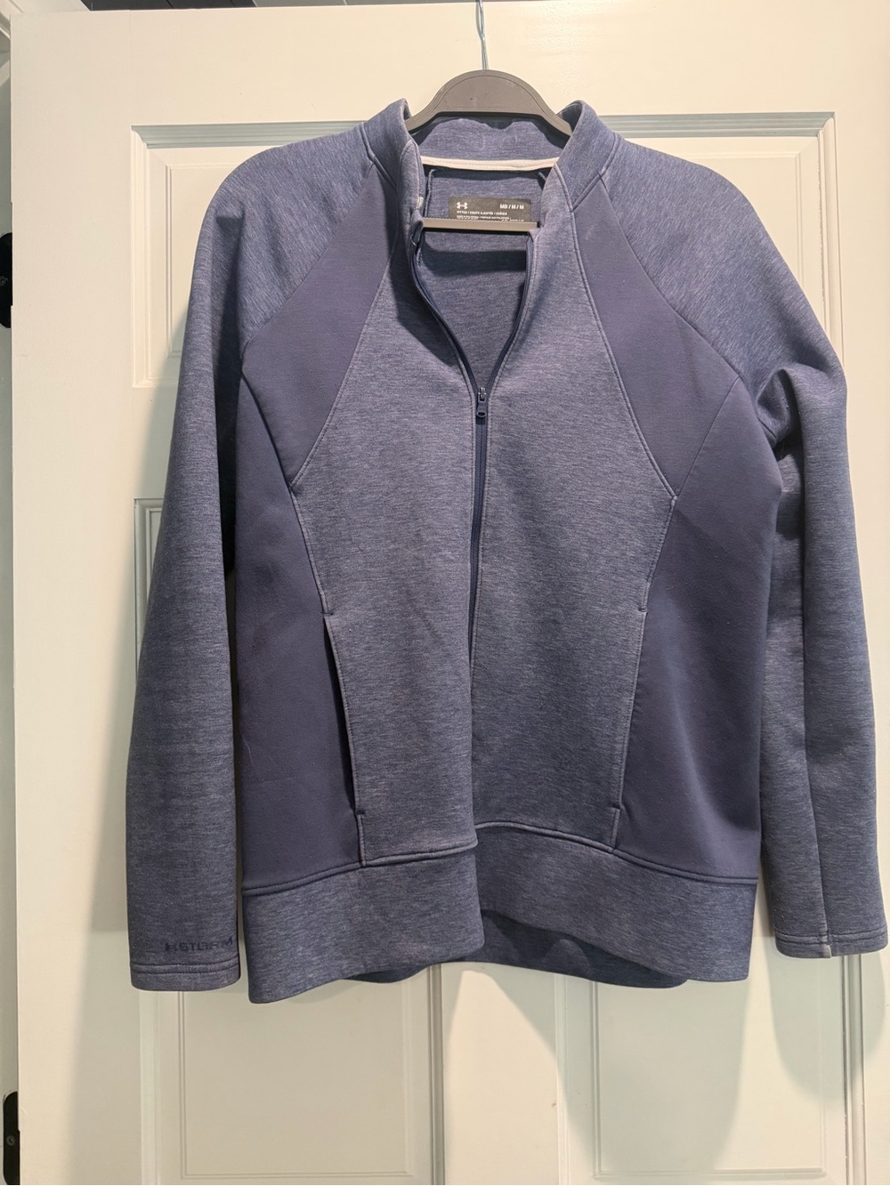 Under Armour Women's Heathered Purple Full-Zip Bomber Jacket